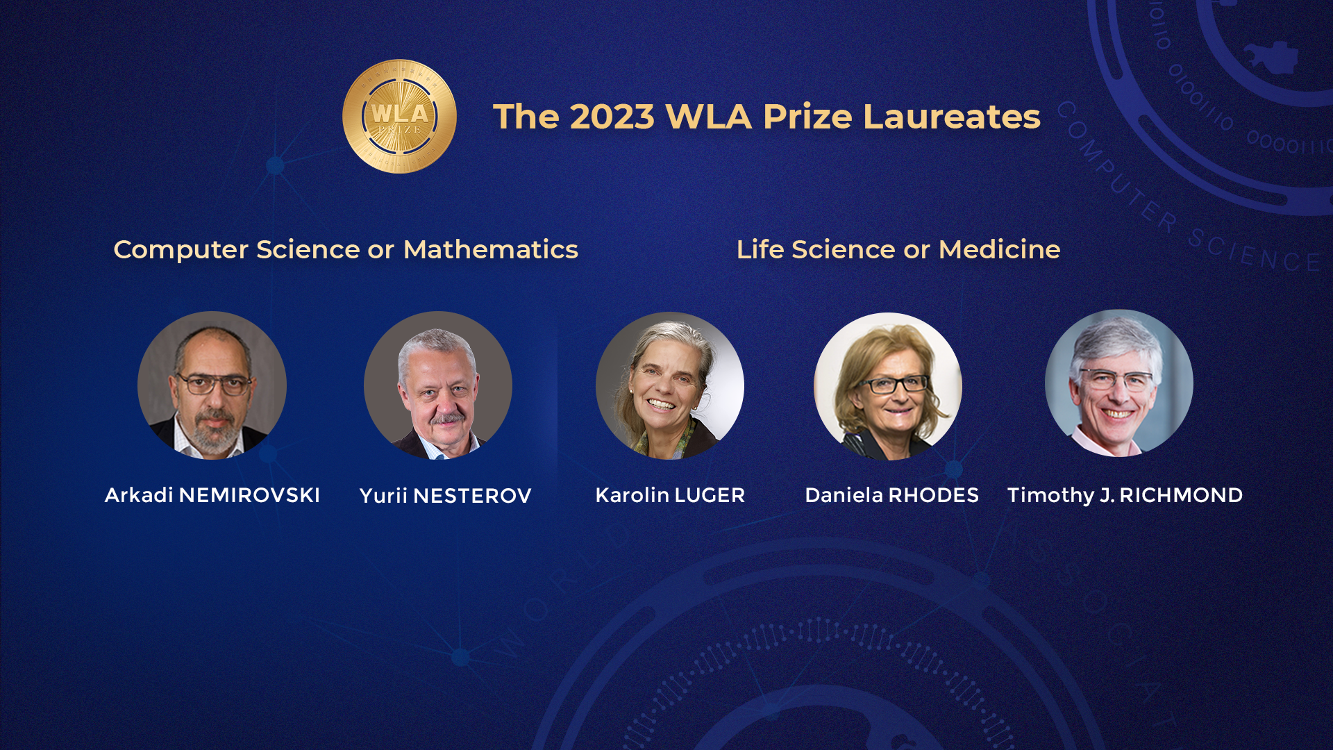 Laureates of the 2023 WLA Prize Announced